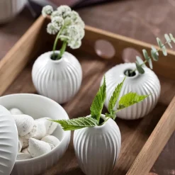 Hammershøi vase miniatyr 3 stk hvit