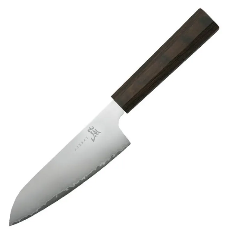 Hana santokukniv 12,5 cm brun