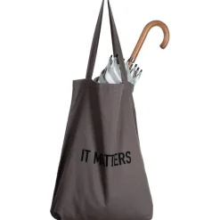 Handlenett gjenbrukbart 50x35 cm mørk grå