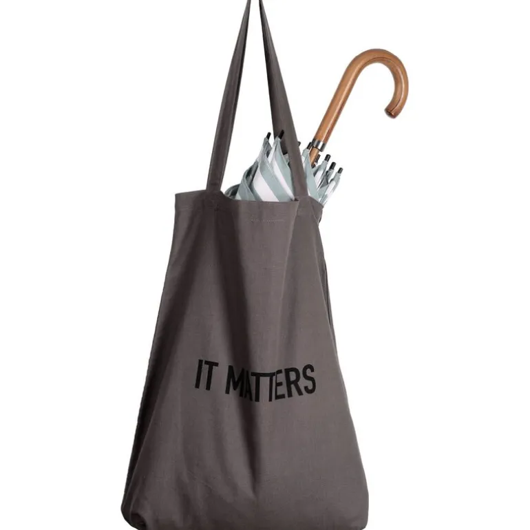 Handlenett gjenbrukbart 50x35 cm mørk grå
