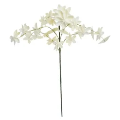 Happia blomsterdekorasjon 7 cm gul