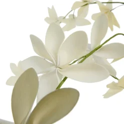 Happia blomsterdekorasjon 7 cm gul