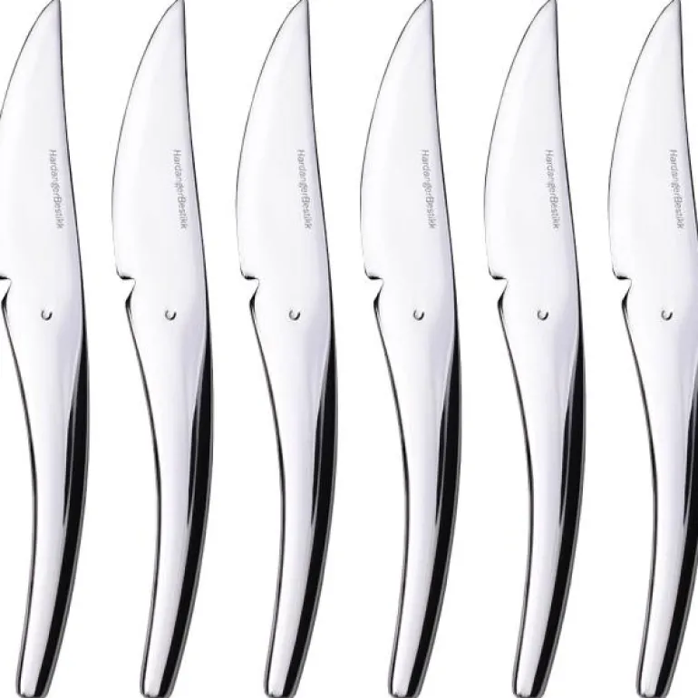 Hardanger ost-og fruktkniver 17,5 cm 6 stk