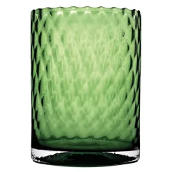 Harlekin lykt/vase 24 cm grønn