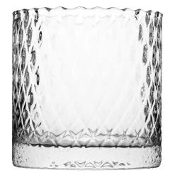 Harlekin lykt/vase 12,5 cm klar