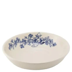 Haru pastatallerken 21 cm mummi hvit/blå