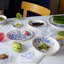 Haru servingsfat 17 cm mummi hvit/blå