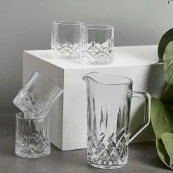 Harvey glassett kanne 1L + 4 whiskyglass