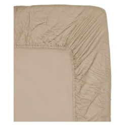 Hassel stretchlaken 180x200 cm beigebrun
