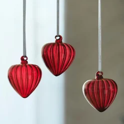 Hazel dekorasjonskule 10 cm rød