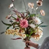 Hazy bukett kunstige blomster 104 cm multi