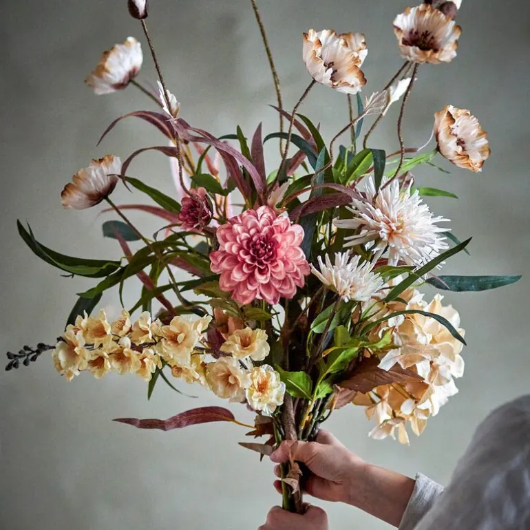 Hazy bukett kunstige blomster 104 cm multi