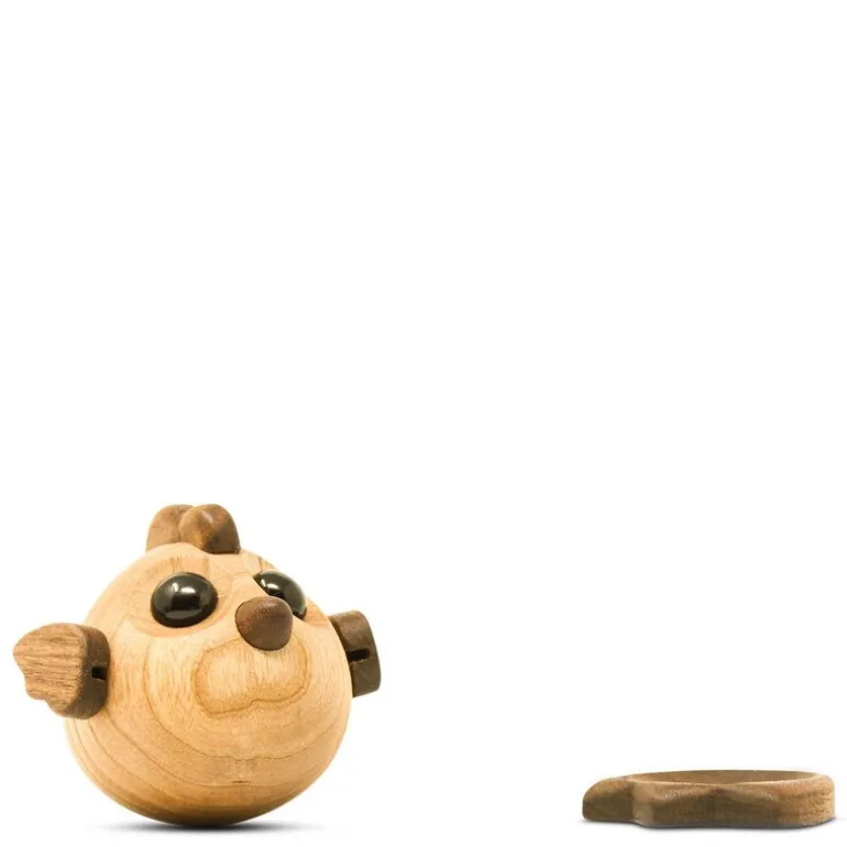 Henny hønemor trefigur 9 cm ask/valnøtt
