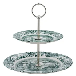 Heritage Green Italian etasjefat med to plan 23,5x27 cm