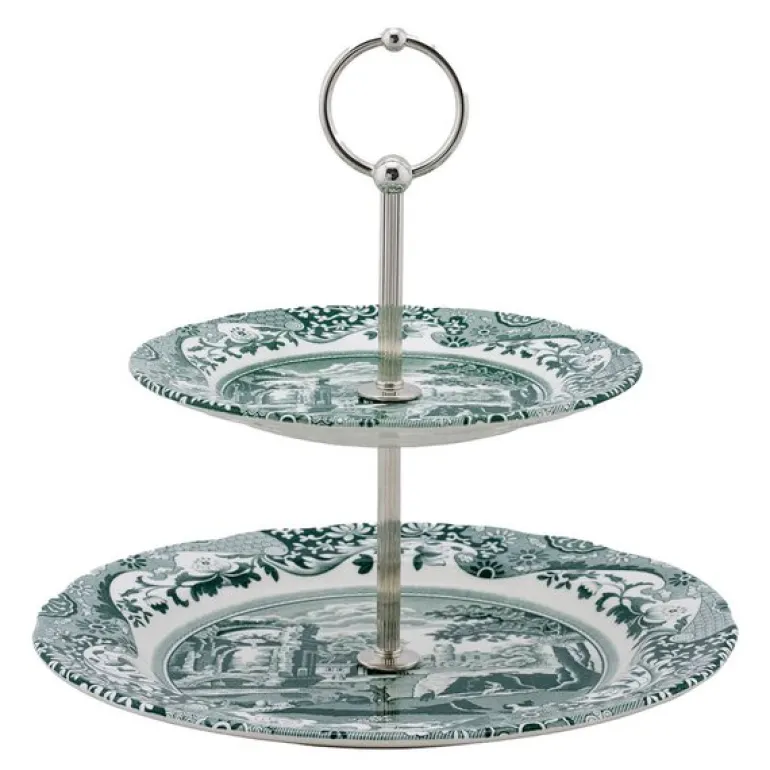 Heritage Green Italian etasjefat med to plan 23,5x27 cm