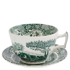 Heritage Green Italian frokostkopp med skål 28 cl