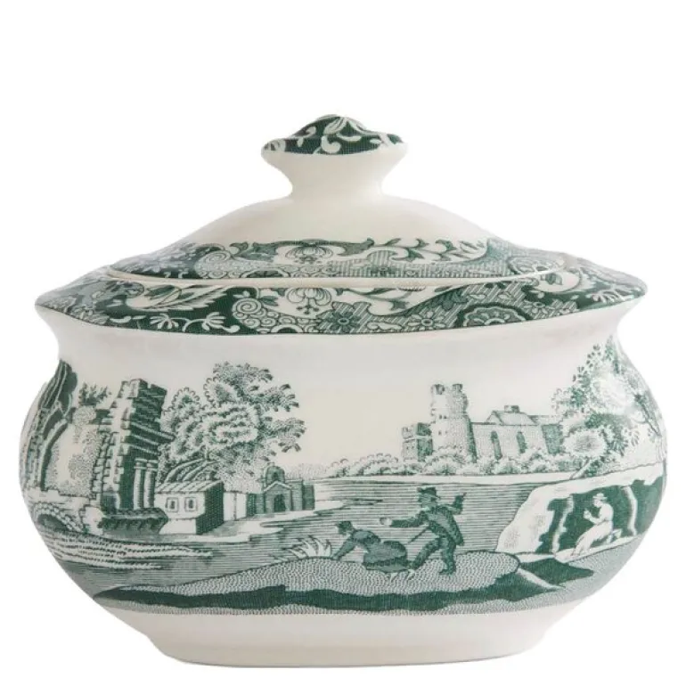 Heritage Green Italian sukkerskål 0,25L
