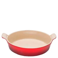 Heritage ildfast form rund 24 cm cerise