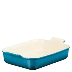 Heritage rektangulær ildfast form 26x19 cm deep teal