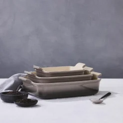 Heritage rektangulær ildfast form 32 cm flint