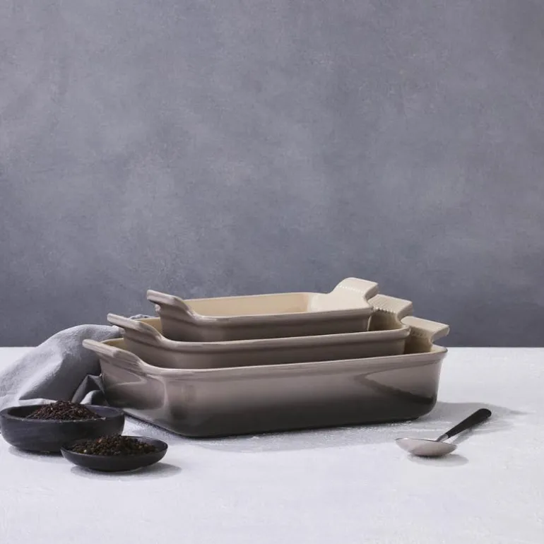Heritage rektangulært fat 24x19 cm flint