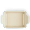 Heritage rektangulært fat 19x14 cm azure