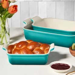 Heritage rektangulært serveringsfat 19 cm Bleu Riviera
