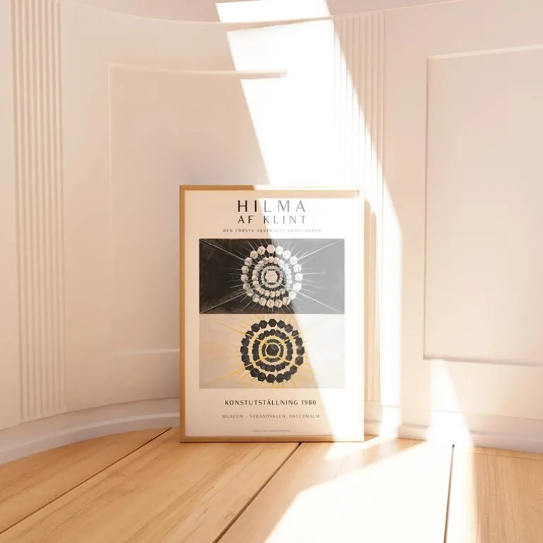 Hilma af Klint x PSTR Studio poster 50x70 cm hilma af klint art exhibition
