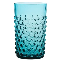 Hobnail glass 20 cl aquamarine