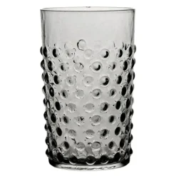Hobnail glass 20 cl grey smoke