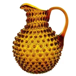 Hobnail karaffel 2L amber