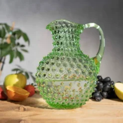 Hobnail karaffel 2L light green