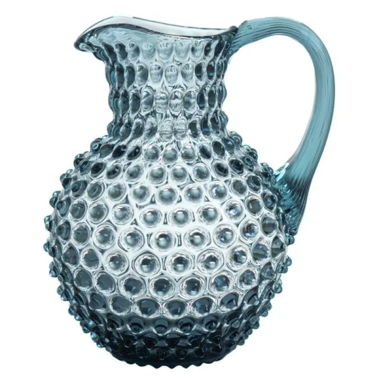 Hobnail karaffel 2L misty blue