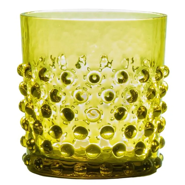 Hobnail vannglass 15 cl bonsai grønn