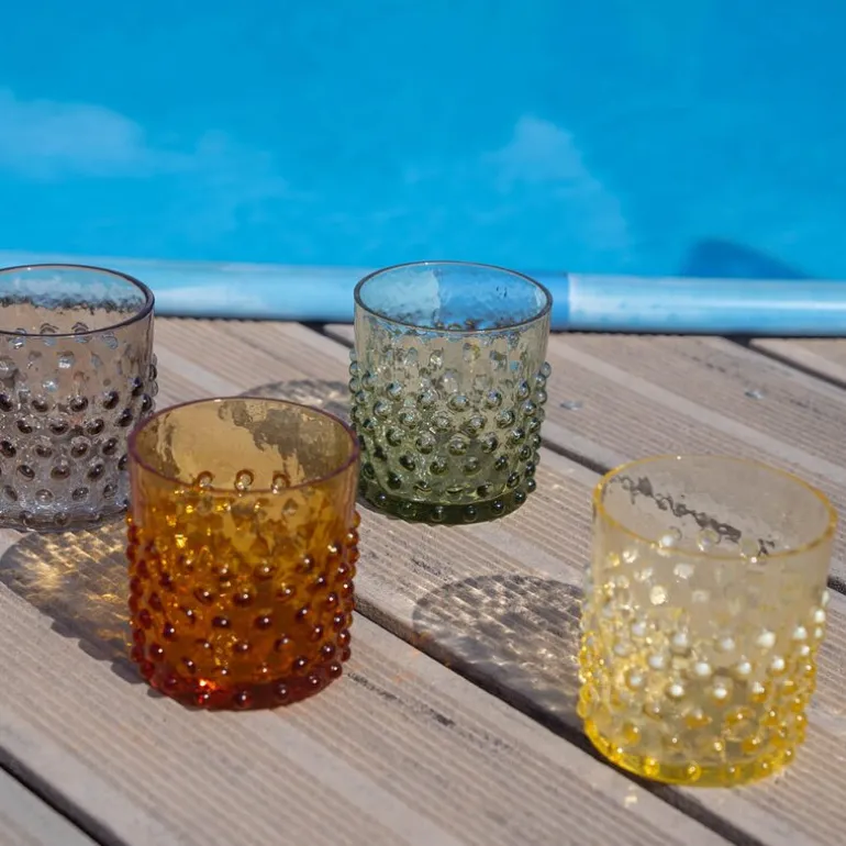 Hobnail vannglass 15 cl bonsai grønn