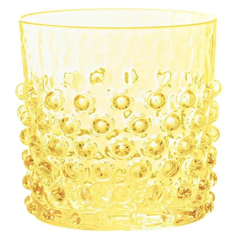 Hobnail vannglass 15 cl citrine