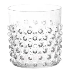 Hobnail vannglass 15 cl klar