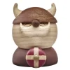 Holger Viking trefigur 7 cm gummitre/sapele/lønn