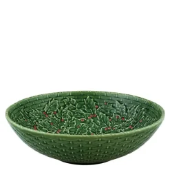 Holly skål 35,5 cm misteltein grønn
