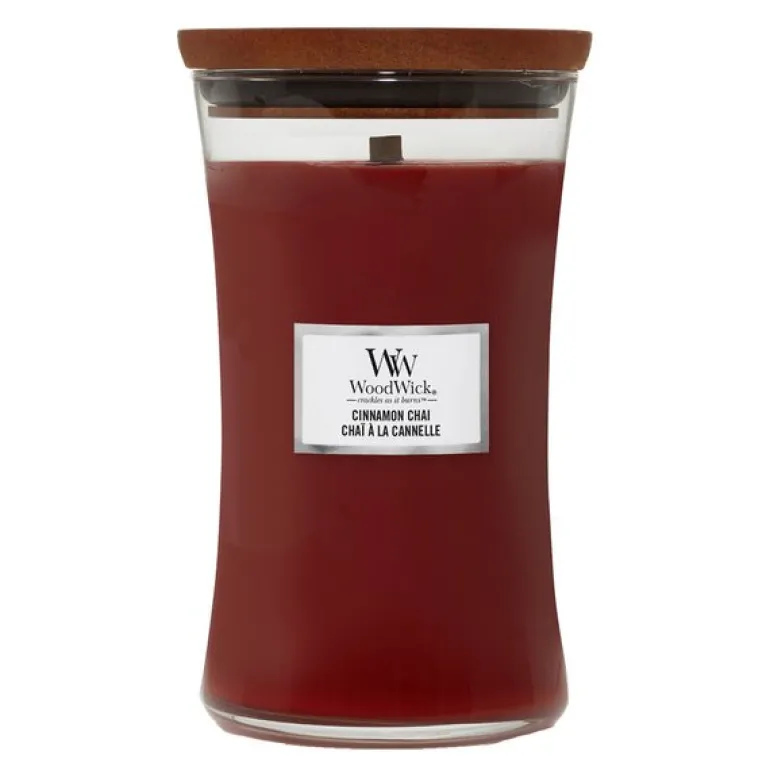 Hourglass duftlys stor cinnamon chai