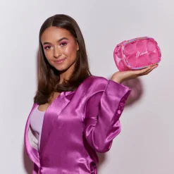 Hårruller borrelås 6 stk rosa