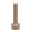 Hvils lys 7x20 cm taupe