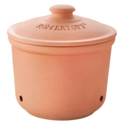 Hvitløkskrukke Ø12,5 terracotta