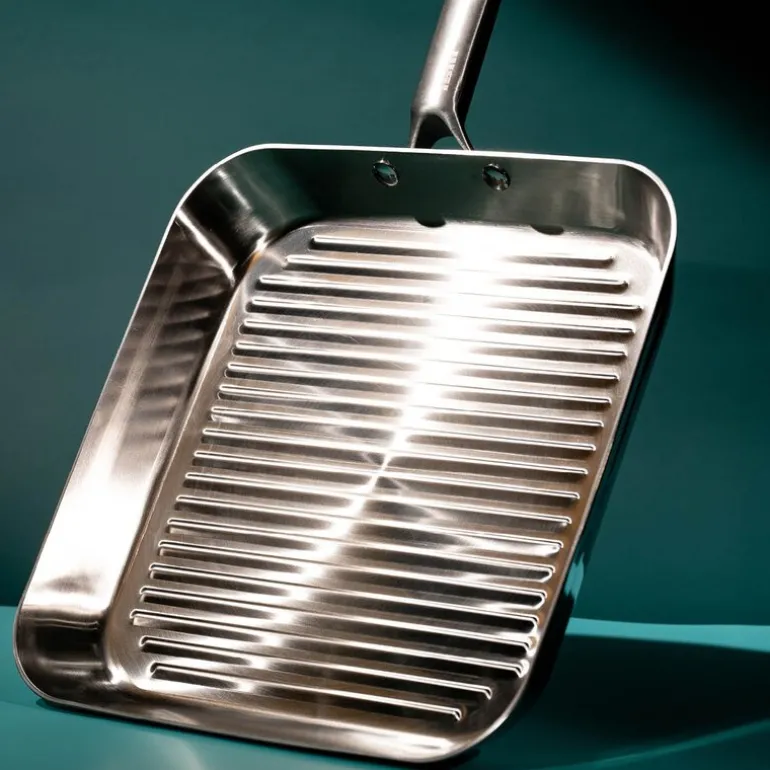Ibili grillpanne 5-lag 28 cm rustfritt stål
