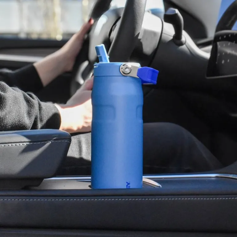 IceFlow Flip Straw 2.0 termoflaske 0,7L blue sky