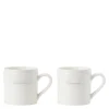 Icons espressokrus 10 cl 2 stk hvit/beige