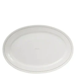 Icons ovalt fat 29x42 cm hvit/beige