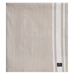 Icons stripete oxfordduk 150x250 cm beige/hvit