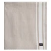 Icons stripete oxfordduk 150x350 cm beige/hvit