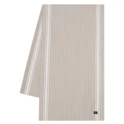 Icons stripete oxfordløper 50x250 cm beige/hvit
